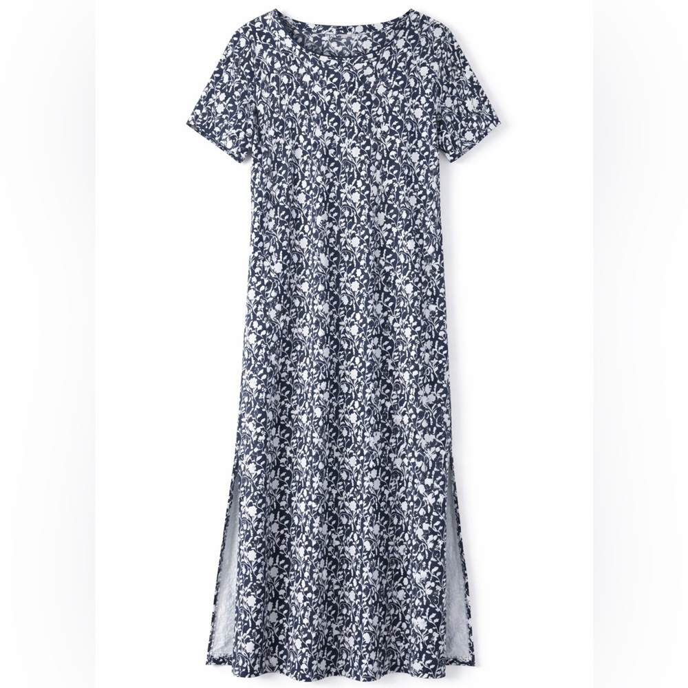 Dudley Stephens Navy and White Floral Dress EUC worn twice